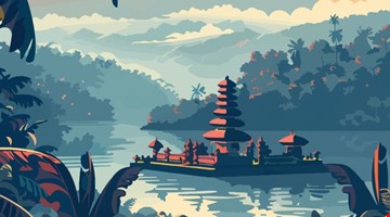 Una famiglia a spasso per l'Oriente